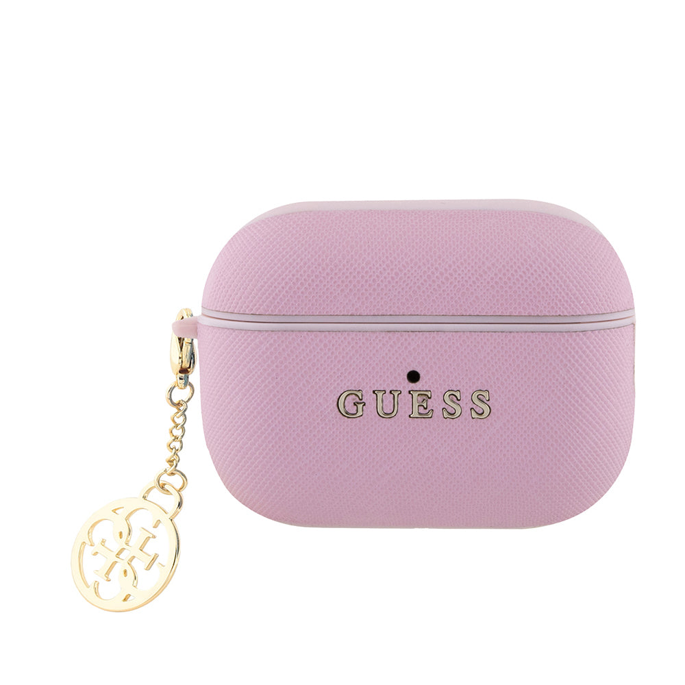 Guess Airpods Pro 2 Orjinal Lisanslı Dokulu 4G Yuvarlak Süs Zincirli Saffiano Kılıf Guess Airpods Pro 2 Orjinal Lisanslı Dokulu 4G Yuvarlak Süs Zincirli Saffiano Kılıf